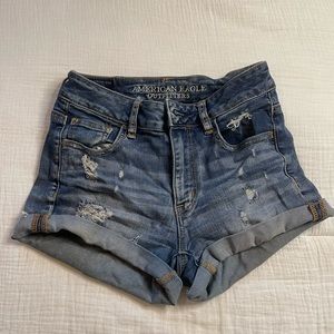 American Eagle Distressed jean shorts